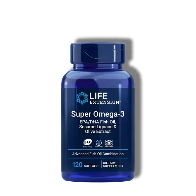 LE | Σούπερ Ωμέγα-3 Plus EPA/DHA Ιχθυέλαιο, Λιγνάνες Σουσαμιού, Εκχύλισμα Ελιάς