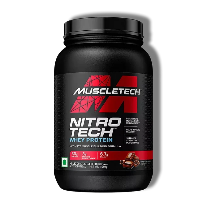 MuscleTech | Πρωτεΐνη ορού γάλακτος Nitro-Tech - 907 γρ.