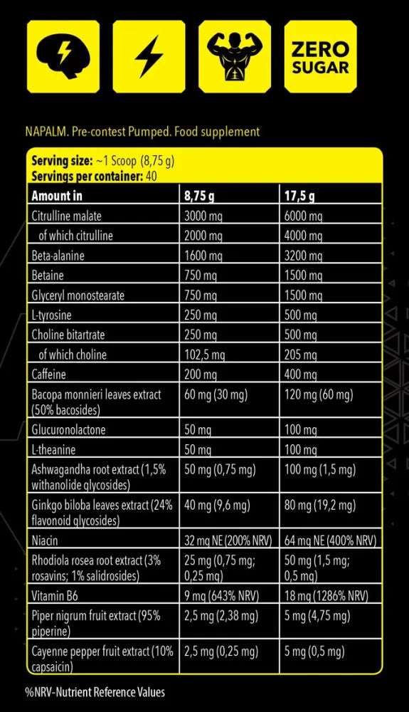 Fitness Authority | Xtreme Napalm Pre-contest Pumped - 350g.