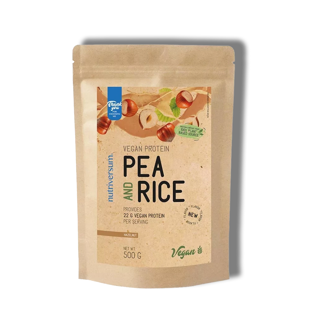 Nutriversum | Πρωτεΐνη Vegan με Αρακά και Ρύζι - VEGAN - ΝΕΟ - 500γρ.