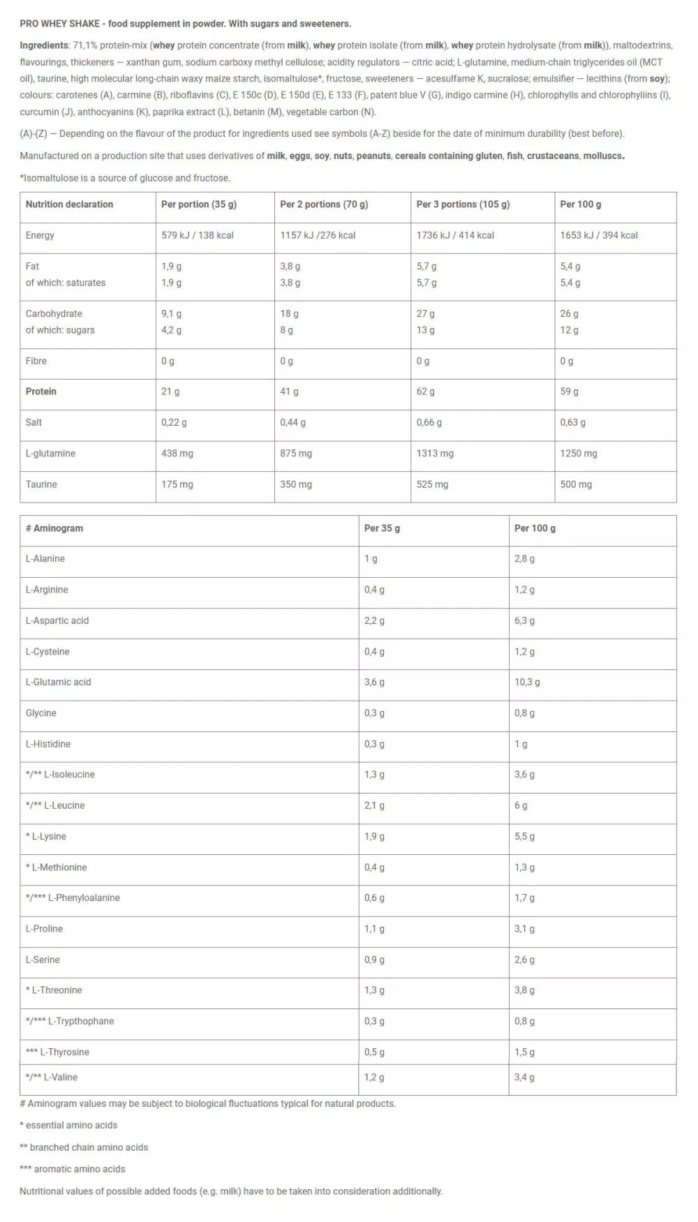 Olimp Sport | Pro Whey Shake - 700 g