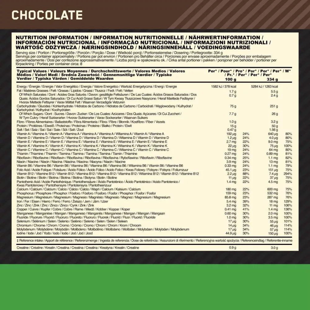 Optimum Nutrition | Serious Mass - 2730g.