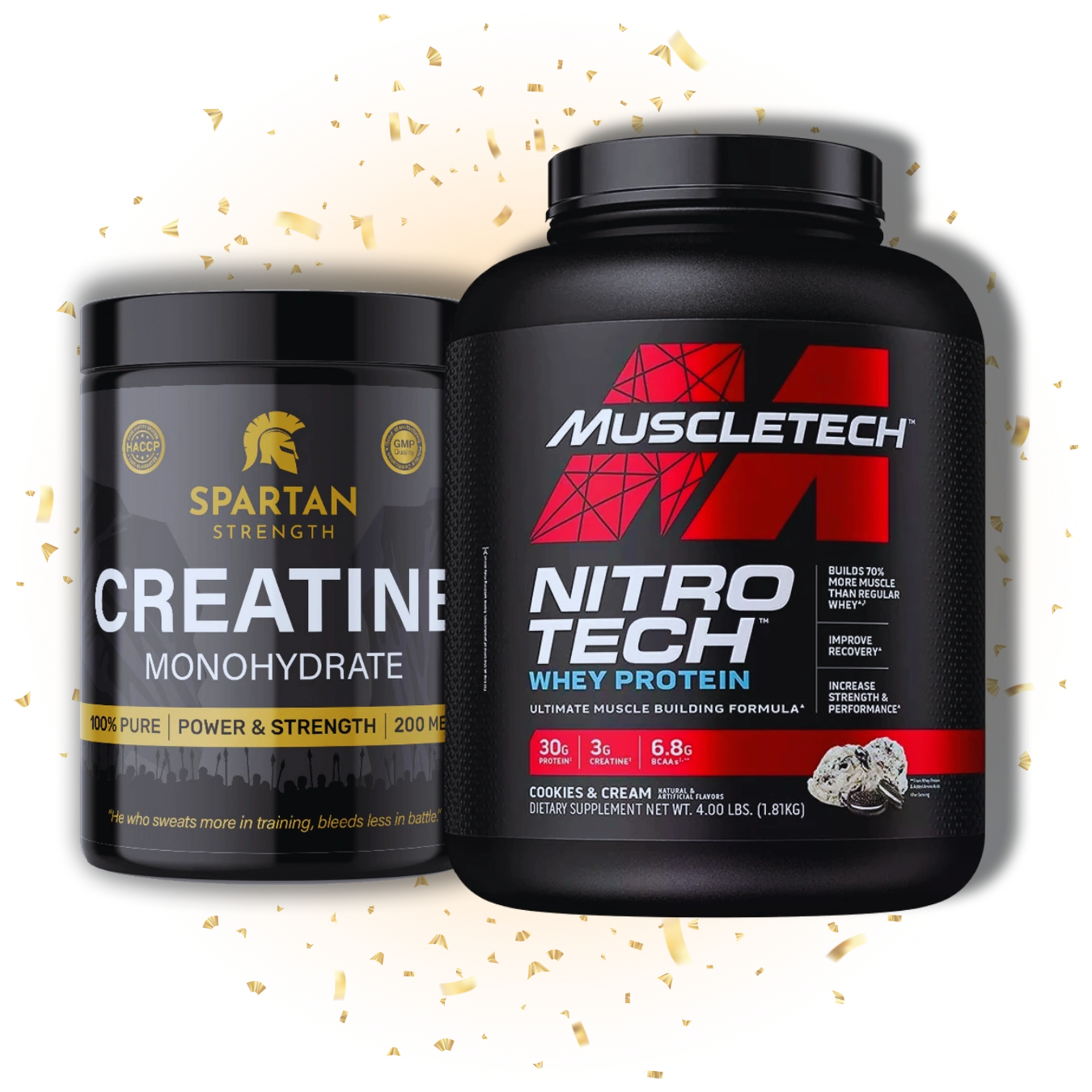 💥NitroTech + Creatine 💥Warrior Strength Pack