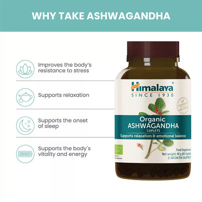 Himalaya | Organic Ashwagandha (60 Caplets)