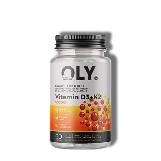 Oly | Vitamin D3+K2 5000 IU (60 Capsules)