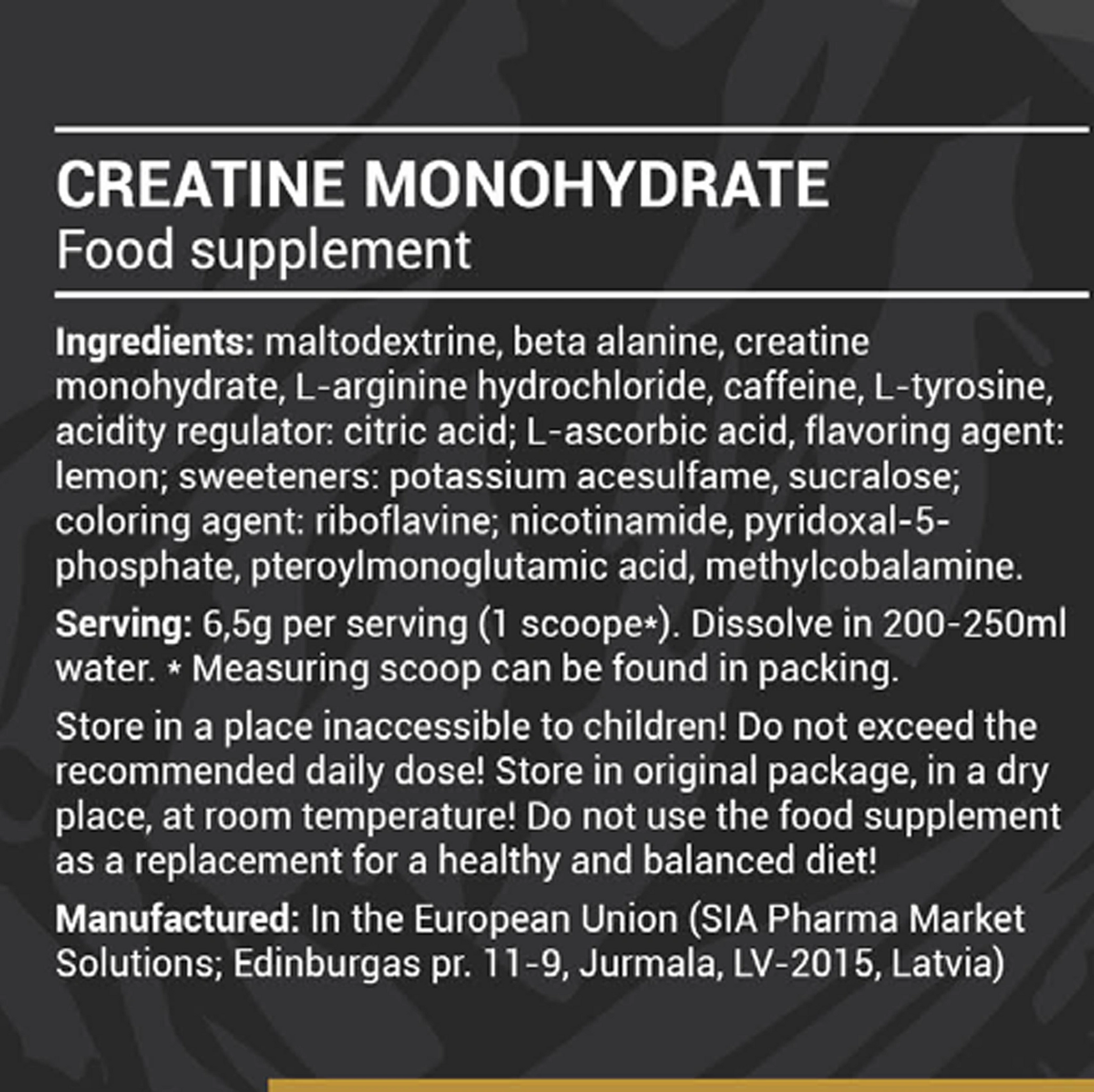 Spartan Strength | Creatine monohydrate - 500g.